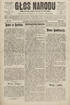 Głos Narodu : dziennik polityczny, założony w roku 1893 przez Józefa Rogosza (wydanie poranne). 1903, nr 55