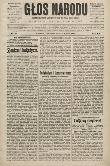 Głos Narodu : dziennik polityczny, założony w roku 1893 przez Józefa Rogosza (wydanie poranne). 1903, nr 63