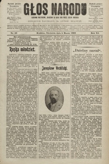 Głos Narodu : dziennik polityczny, założony w roku 1893 przez Józefa Rogosza (wydanie poranne). 1903, nr 66