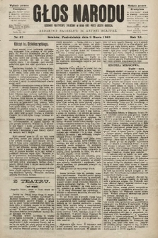 Głos Narodu : dziennik polityczny, założony w roku 1893 przez Józefa Rogosza (wydanie poranne). 1903, nr 67