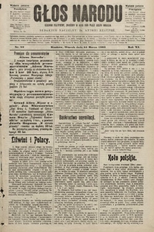 Głos Narodu : dziennik polityczny, założony w roku 1893 przez Józefa Rogosza (wydanie poranne). 1903, nr 82