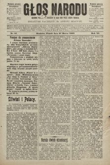 Głos Narodu : dziennik polityczny, założony w roku 1893 przez Józefa Rogosza (wydanie poranne). 1903, nr 85