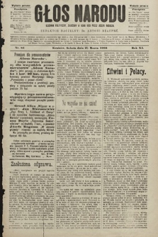 Głos Narodu : dziennik polityczny, założony w roku 1893 przez Józefa Rogosza (wydanie poranne). 1903, nr 86