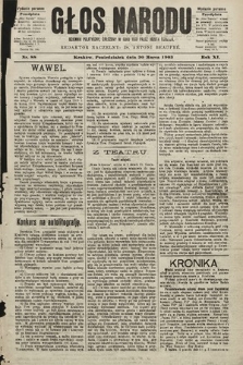 Głos Narodu : dziennik polityczny, założony w roku 1893 przez Józefa Rogosza (wydanie poranne). 1903, nr 88