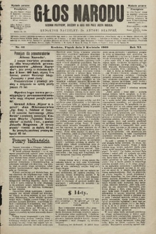 Głos Narodu : dziennik polityczny, założony w roku 1893 przez Józefa Rogosza (wydanie poranne). 1903, nr 92