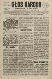 Głos Narodu : dziennik polityczny, założony w roku 1893 przez Józefa Rogosza (wydanie poranne). 1903, nr 98