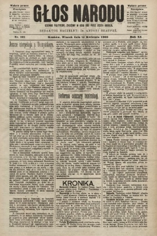 Głos Narodu : dziennik polityczny, założony w roku 1893 przez Józefa Rogosza (wydanie poranne). 1903, nr 101