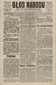 Głos Narodu : dziennik polityczny, założony w roku 1893 przez Józefa Rogosza (wydanie poranne). 1903, nr 118