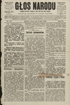 Głos Narodu : dziennik polityczny, założony w roku 1893 przez Józefa Rogosza (wydanie poranne). 1903, nr 123