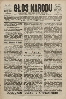 Głos Narodu : dziennik polityczny, założony w roku 1893 przez Józefa Rogosza (wydanie południowe). 1900, nr 158