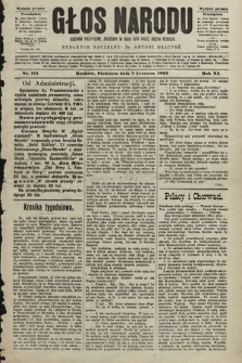 Głos Narodu : dziennik polityczny, założony w roku 1893 przez Józefa Rogosza (wydanie poranne). 1903, nr 154