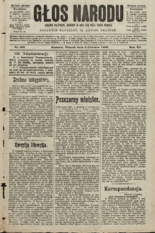 Głos Narodu : dziennik polityczny, założony w roku 1893 przez Józefa Rogosza (wydanie poranne). 1903, nr 156