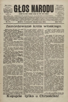 Głos Narodu : dziennik polityczny, założony w roku 1893 przez Józefa Rogosza (wydanie południowe). 1900, nr 171