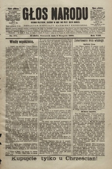 Głos Narodu : dziennik polityczny, założony w roku 1893 przez Józefa Rogosza (wydanie południowe). 1900, nr 174