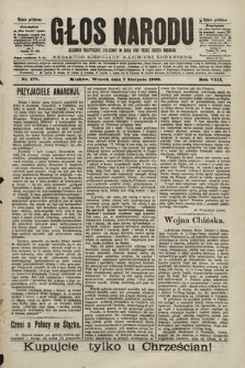 Głos Narodu : dziennik polityczny, założony w roku 1893 przez Józefa Rogosza (wydanie południowe). 1900, nr 178