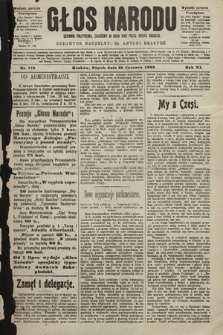 Głos Narodu : dziennik polityczny, założony w roku 1893 przez Józefa Rogosza (wydanie poranne). 1903, nr 173