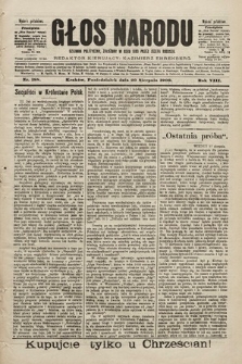 Głos Narodu : dziennik polityczny, założony w roku 1893 przez Józefa Rogosza (wydanie południowe). 1900, nr 188