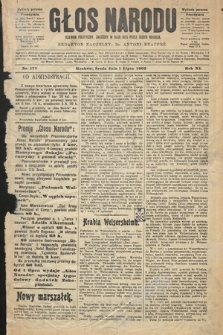 Głos Narodu : dziennik polityczny, założony w roku 1893 przez Józefa Rogosza (wydanie poranne). 1903, nr 177