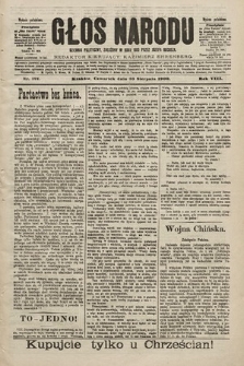 Głos Narodu : dziennik polityczny, założony w roku 1893 przez Józefa Rogosza (wydanie południowe). 1900, nr 191