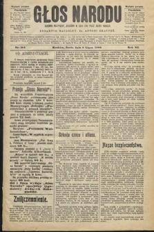 Głos Narodu : dziennik polityczny, założony w roku 1893 przez Józefa Rogosza (wydanie poranne). 1903, nr 184