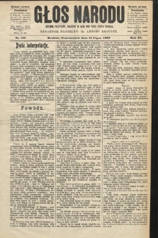 Głos Narodu : dziennik polityczny, założony w roku 1893 przez Józefa Rogosza (wydanie poranne). 1903, nr 189