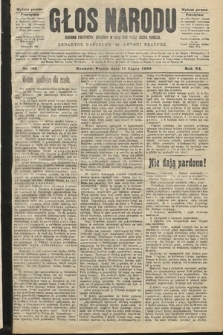 Głos Narodu : dziennik polityczny, założony w roku 1893 przez Józefa Rogosza (wydanie poranne). 1903, nr 193