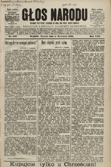 Głos Narodu : dziennik polityczny, założony w roku 1893 przez Józefa Rogosza (wydanie południowe). 1900, nr 206