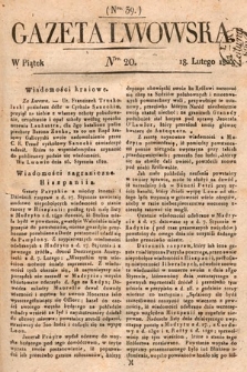 Gazeta Lwowska. 1820, nr 20