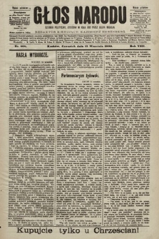Głos Narodu : dziennik polityczny, założony w roku 1893 przez Józefa Rogosza (wydanie południowe). 1900, nr 208