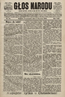 Głos Narodu : dziennik polityczny, założony w roku 1893 przez Józefa Rogosza (wydanie południowe). 1900, nr 211