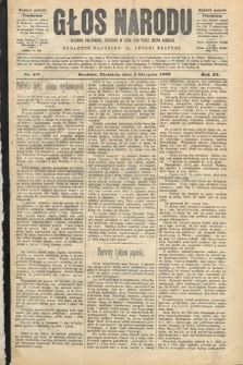 Głos Narodu : dziennik polityczny, założony w roku 1893 przez Józefa Rogosza (wydanie poranne). 1903, nr 216