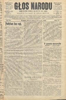 Głos Narodu : dziennik polityczny, założony w roku 1893 przez Józefa Rogosza (wydanie poranne). 1903, nr 218