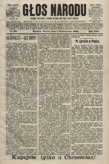 Głos Narodu : dziennik polityczny, założony w roku 1893 przez Józefa Rogosza (wydanie południowe). 1900, nr 224
