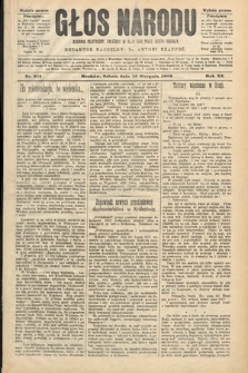 Głos Narodu : dziennik polityczny, założony w roku 1893 przez Józefa Rogosza (wydanie poranne). 1903, nr 222