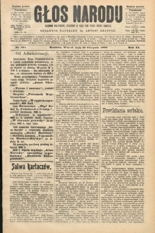Głos Narodu : dziennik polityczny, założony w roku 1893 przez Józefa Rogosza (wydanie poranne). 1903, nr 231