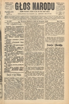 Głos Narodu : dziennik polityczny, założony w roku 1893 przez Józefa Rogosza (wydanie poranne). 1903, nr 236