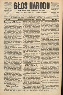 Głos Narodu : dziennik polityczny, założony w roku 1893 przez Józefa Rogosza (wydanie poranne). 1903, nr 244