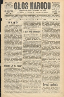 Głos Narodu : dziennik polityczny, założony w roku 1893 przez Józefa Rogosza (wydanie poranne). 1903, nr 250