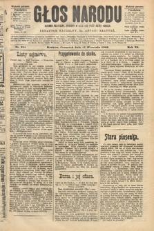 Głos Narodu : dziennik polityczny, założony w roku 1893 przez Józefa Rogosza (wydanie poranne). 1903, nr 254