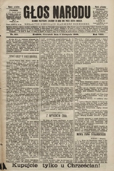 Głos Narodu : dziennik polityczny, założony w roku 1893 przez Józefa Rogosza (wydanie południowe). 1900, nr 255
