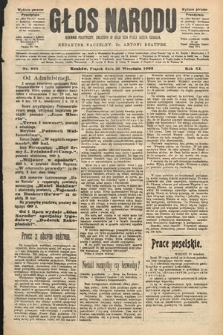 Głos Narodu : dziennik polityczny, założony w roku 1893 przez Józefa Rogosza (wydanie poranne). 1903, nr 262