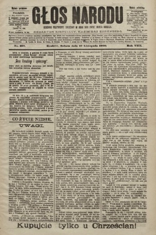 Głos Narodu : dziennik polityczny, założony w roku 1893 przez Józefa Rogosza (wydanie południowe). 1900, nr 257