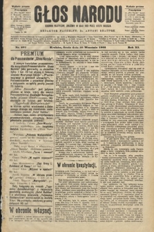 Głos Narodu : dziennik polityczny, założony w roku 1893 przez Józefa Rogosza (wydanie poranne). 1903, nr 267