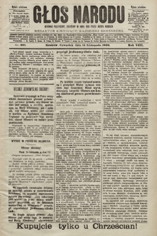 Głos Narodu : dziennik polityczny, założony w roku 1893 przez Józefa Rogosza (wydanie południowe). 1900, nr 261