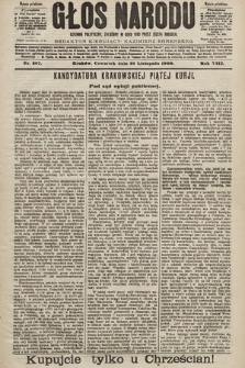 Głos Narodu : dziennik polityczny, założony w roku 1893 przez Józefa Rogosza (wydanie południowe). 1900, nr 267