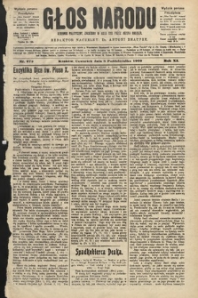 Głos Narodu : dziennik polityczny, założony w roku 1893 przez Józefa Rogosza (wydanie poranne). 1903, nr 275