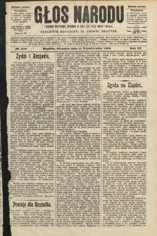 Głos Narodu : dziennik polityczny, założony w roku 1893 przez Józefa Rogosza (wydanie poranne). 1903, nr 278