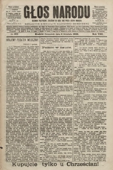 Głos Narodu : dziennik polityczny, założony w roku 1893 przez Józefa Rogosza (wydanie południowe). 1900, nr 279
