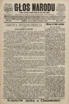 Głos Narodu : dziennik polityczny, założony w roku 1893 przez Józefa Rogosza (wydanie południowe). 1900, nr 282