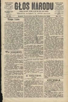 Głos Narodu : dziennik polityczny, założony w roku 1893 przez Józefa Rogosza (wydanie poranne). 1903, nr 293